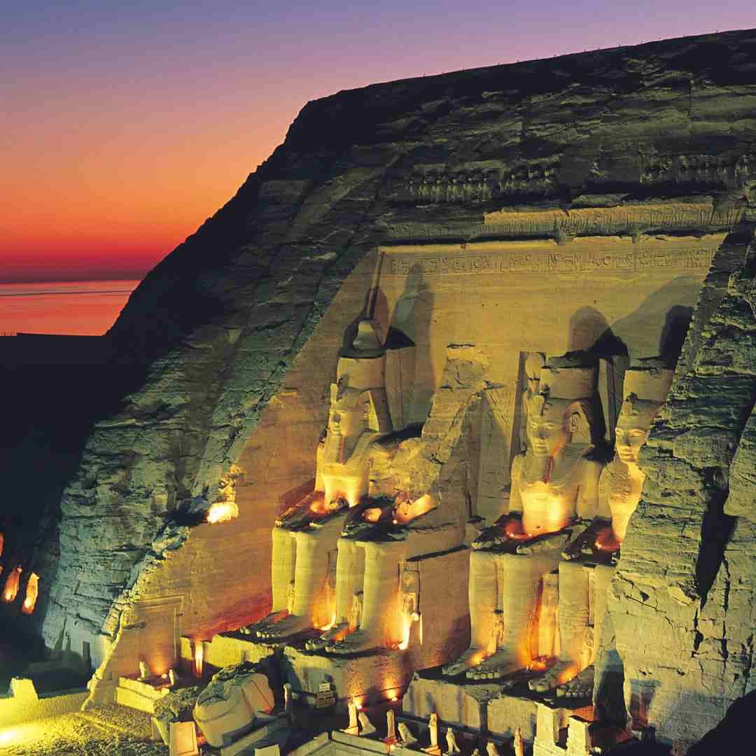 Sun perpendiculars in Abu Simbel Temple
