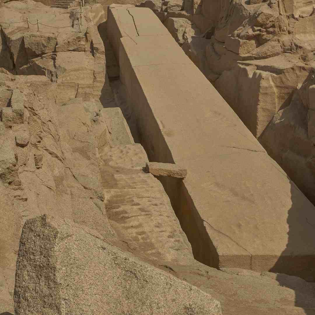 un finished obliske, cairo luxor aswan tour